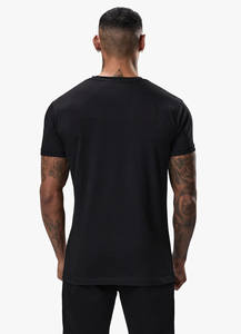 Camiseta larga de peso pesado personalizada para hombre con cuello falso de lujo de secado rápido Hip Hop de gran tamaño en blanco para logotipo de impresión personalizado - Product Image 3
