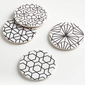 Gran oferta 2024 posavasos de piedra de boda personalizado posavasos de madera de Acacia de mármol para portavasos de bebidas grabado de logotipo personalizado - Product Image 6