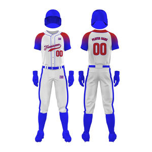 Uniforme de Béisbol Juvenil personalizado, diseño de talla grande transpirable con logotipo propio impreso en estilo establecido - Product Image 4