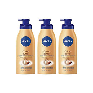 Lait corporel nourrissant en profondeur 48H, formule riche pour une peau douce, lait corporel au beurre de cacao Nivea, peau souple et éclatante - Product Image 2