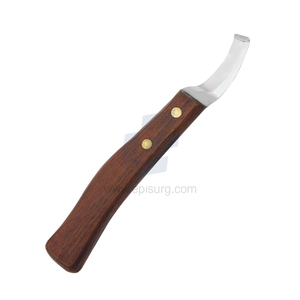 Double S Large Demi-lame Forgée Couteau à sabot classique Manche en bois Outil de coupe et de nettoyage des sabots pour maréchaux et vétérinaires - Product Image 6