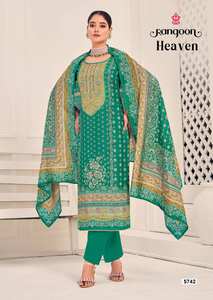 ชุดสูท salwar kameez ลายพิมพ์สุดพิเศษสำหรับชาวอินเดียและปากีสถานสำหรับงานปาร์ตี้ - Product Image 4