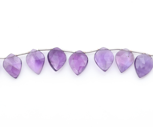 ลูกปัดหินอเมทิสต์เหลี่ยมเพชรพลอยสีม่วงทรงสี่เหลี่ยมสำหรับงานหัตถกรรมสร้อยข้อมือและสร้อยคอที่สง่างาม - Product Image 1