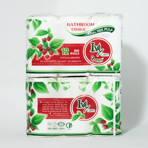 ม้วนกระดาษชำระไม้ไผ่2ชั้นดูดซับน้ำกำมะหยี่วัสดุเยื่อบริสุทธิ์ลายนูนเป็นมิตรต่อสิ่งแวดล้อม160กรัม - Product Image 2