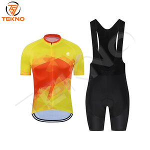 Prix de gros Uniformes de cyclisme sur mesure en vrac Quantité d'uniformes de cyclisme par sublimation personnalisés pour les vêtements d'équipe Service OEM - Product Image 1
