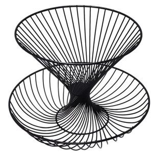 Latest Design Custom Color <b>Wire</b> Iron Fruits Vegetable Storage Metal <b>Baskets</b> Modern Style Handmade Fruit Black <b>Basket</b> for Hotels - Product Image 1