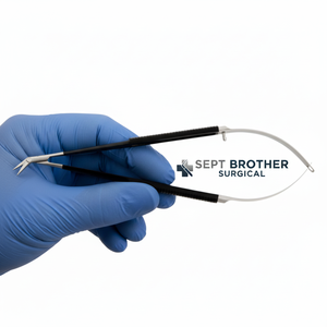 Tijeras Microquirúrgicas de Resorte con Punta Curva de Acero Inoxidable, Instrumento Quirúrgico Oftálmico - Product Image 4