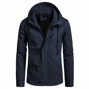 Nouveauté Vente en gros Veste softshell pour homme personnalisée Mode décontractée pour l'extérieur Veste coupe-vent à capuche Veste softshell - Product Image 2