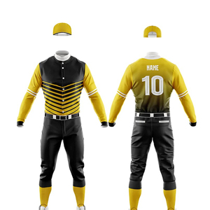 High Quality Adult Baseball Uniform Set Breathable 100% Polyester Customized Designs Fully Sublimation Printed 460g Fabric Made - Product Image 6