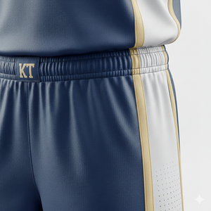 ชุดยูนิฟอร์มบาสเก็ตบอลแบบกำหนดเองสำหรับทีมและสโมสร เสื้อเจอร์ซีย์และกางเกงขาสั้นน้ำหนักเบา ระบายอากาศได้ดี พร้อมโลโก้ส่วนตัว รับผลิตแบบ OEM - Product Image 4