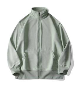 High Quality Unisex 100% Cotton Loose Fit <b>Zip</b> <b>up</b> Embroidered Lined <b>Hoodie</b> Breathable Knitted Winter Sweatshirt - Product Image 5