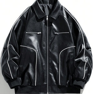 Veste en cuir de peau de mouton pour hommes de haute qualité col montant produit supérieur d'hiver du Pakistan - Product Image 1