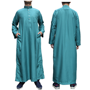 Dubaï vêtements musulmans saoudiens Daffah robe musulmane hommes Qamis qatar thobe bouton personnalisé de haute qualité Thobe Jubba hommes Thobe - Product Image 1