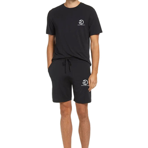 Ensemble short d'été pour hommes Ensembles de jogging pour hommes Manches courtes avec short T-shirts d'été en coton respirant pour hommes - Product Image 1