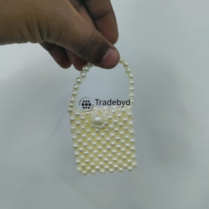 กระเป๋าคลัทช์ไข่มุกแฟชั่นคุณภาพพรีเมียม งานแฮนด์เมด จาก Tradebyd เหมาะสำหรับเป็นของขวัญในเทศกาล สายสะพายถอดได้ กันน้ำ ประดับด้วยดอกไม้ลูกปัด - Product Image 5