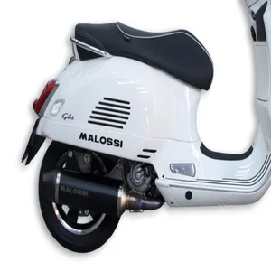Malossi 3218016 Rx Zwart Uitlaatsysteem Voor Vespa Gts 300 Aluminium Demper Motorfiets Gemaakt In Italië