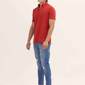 Camisetas de polo de algodón para hombre, camisetas transpirables de manga corta ajustadas, proveedor OEM, bordado de fábrica, ropa informal de moda personalizada - Product Image 4