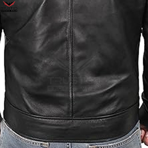Chaqueta de Cuero para Hombre 2025, de Alta Calidad, Impermeable y con Calefacción, Rellena de Algodón, con Cuello Alto Elegante, Logotipo Frontal en Tela de Lona - Product Image 6