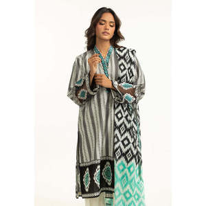 IUSTKSD-2074 Traje Casual de Verano de 3 Piezas con Estampado y Detalles Bordados para Damas de Oficina - Product Image 5