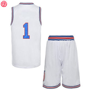 Uniforme de basket-ball personnalisé nouveau style fabriqué en 100% uniforme de basket-ball en polyester fabriqué au Pakistan uniforme de basket-ball - Product Image 1