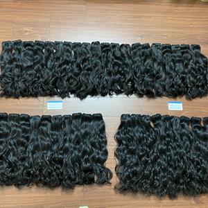 ¡PRODUCTO MEJOR VENTA! Extensión de cabello de trama Paquetes de cabello sin procesar ondulado natural 100% cabello crudo No sintético Sin fibra - Product Image 3