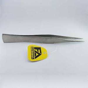 Pince à épiler à pointe fine en acier inoxydable logo personnalisé Pince à épiler d'horlogers professionnels de précision pointue droite - Product Image 5