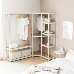 Diy Wardrobe Cheap Wardrobe Assemblable Metal Wardrobe Clothes Closet Design Custom Bedroom Dresser Cheap Wooden Wardrobe - Product Image 1