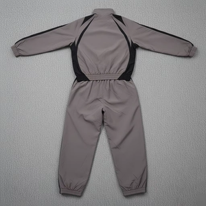 Conjunto Deportivo de 2 Piezas con Logotipo Personalizado, Chaqueta Cortavientos y Pantalones Deportivos Holgados, Estilo Patchwork - Product Image 2