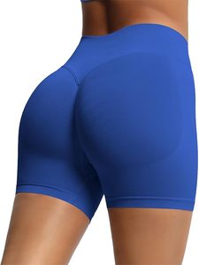 Shorts de yoga personnalisés avec logo, pour le sport et le fitness, leggings de yoga sans couture, effet push-up, pour femmes. - Product Image 6