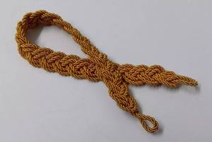 Cable de tapa de alambre dorado de fábrica, alambre metálico y cordón de sombrero de seda, barbijo ceremonial para gorra con visera y viseras de sombrero - Product Image 6