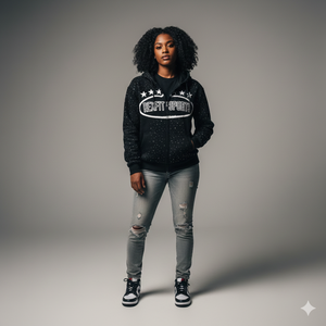 Sudadera con Capucha Premium para Hombre Rexfit Sports, con Diseño de Pedrería |   Logotipo Impreso en la Parte Delantera |   Chaqueta de Invierno de Forro Polar para Calle - Product Image 4