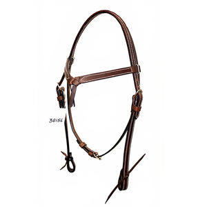 Cabecera duradera de brida de caballo de cuero occidental ajustable de primera calidad para entrenamiento y espectáculos de equitación - Product Image 1