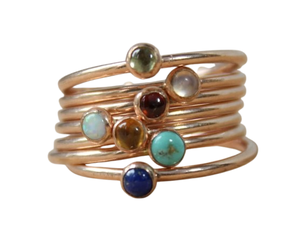 Estilo bohemio, anillo de piedras preciosas de Plata de Ley 925, regalo de boda hecho a mano para mujer, joyería de fiesta - Product Image 1