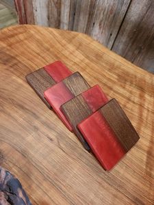 Handmade White Epoxy Resin Round Burl <b>Wood</b> Coaster Set Circular Beverage Drink <b>Mat</b> For Luxury Home Bar Hotel <b>Table</b> Decor Kitchen - Product Image 6