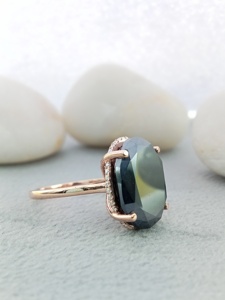 Men's Luxury 10K 18K Gold Hip Hop Trend Ring Full VVS Natural Diamond Rounded Baguette GIA Certified Weddings Costume Jewelry - Product Image 2