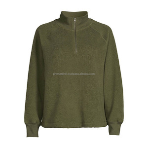Sweat à capuche de golf 1/4 uni de haute qualité avec logo personnalisé et col zippé pull-over sweat-shirt surdimensionné pour hommes - Product Image 6