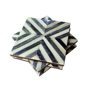 Luxury Wooden coaster for Home Premium Quality Wooden Set of 4 Decorative Customized logo Print - Product Image 2