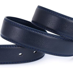 Ceintures en cuir pleine fleur durables sur mesure de fabrication professionnelle pour hommes, boucle en acier décontractée - Product Image 6