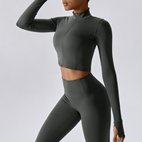 Vêtements de sport réversibles pour femmes, costume de yoga, ensembles d'entraînement à motif solide, grande taille pour femmes, vente en gros