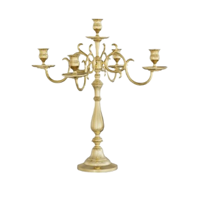 Wedding Centerpieces Table Decoration Modern Luxury <b>Gold</b> Metal Candelabra Weddings Home Christmas Tabletop Decorative <b>Candle</b> - Product Image 5