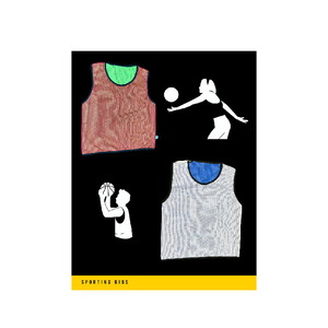 Chaleco de entrenamiento de Baberos de fútbol de malla de sublimación Reversible de alta calidad para chaleco deportivo de fútbol - Product Image 1