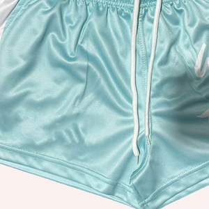 Shorts de rugby personnalisables de haute qualité 100% polyester respirant à séchage rapide pour hommes et femmes, taille élastique, écologiques - Product Image 2