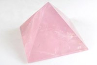Pirámide de Cuarzo Rosa Tallada en Piedras Semipreciosas, Productos de Sanación y Terapia de Chakras, Ágata Alfazal, Decoración para el Hogar
