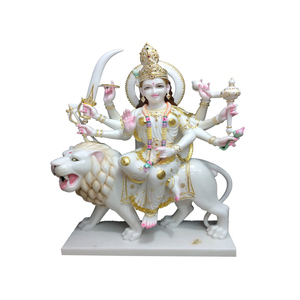 Estatua de mármol blanco puro Durga Maa - Product Image 1