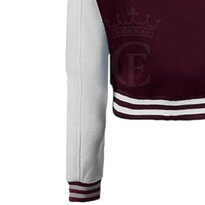 แจ็กเก็ตเลตเตอร์แมนของผู้หญิงเสื้อครอปแบบสั้นระบายอากาศได้ดีแจ็คเก็ตสีพื้นเสื้อครอปเทอร์แมนสำหรับผู้หญิง - Product Image 6