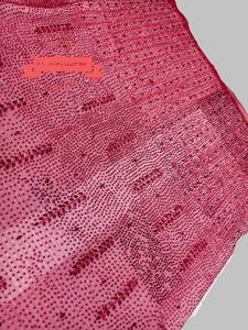 ผ้าลูกไม้ตาข่ายคุณภาพสูง ลายดอกไม้หรูหราแบบดั้งเดิม ประดับด้วยลูกปัด ทำด้วยมือ สีสั่งทำได้ เป็นมิตรกับสิ่งแวดล้อม ยาว 5 หลา เหมาะสำหรับตัดชุด - Product Image 3