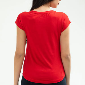Camisetas de peso pesado para mujer, camiseta informal para mujer, camiseta de gran tamaño, transpirable, 100% de algodón - Product Image 6