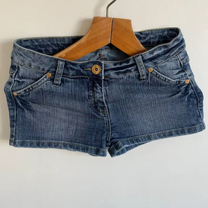 Vintage S Taille Denim Shorts Jeanagers Autre Artisanat Jeans Pantalon Court - Product Image 5