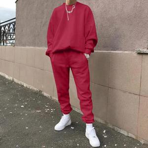 Sweatshirts et pantalons décontractés à manches longues pour hommes ensemble deux pièces en polaire survêtement d'automne 2023 sweat à capuche chaud Streetwear pour hommes - Product Image 5
