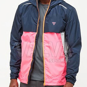 High Quality Men's Winter Stand Collar <b>Waterproof</b> Windbreaker <b>Jacket</b> Custom Logo Zipper Knitted Fabric High Street Pockets OEM - Product Image 2